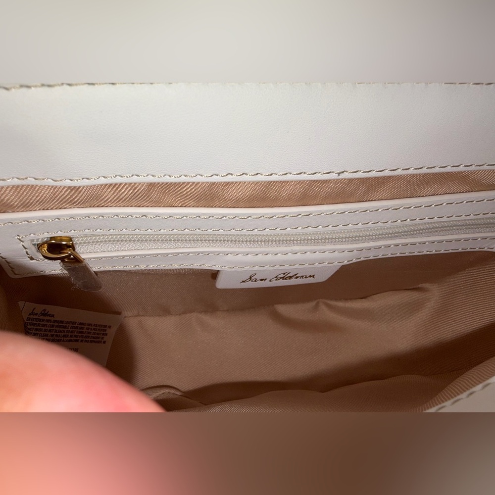 Sam Edelman Small Bay Leather Saddle Crossbody Bag - Picture 9 of 11